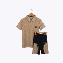 Baby Boys Stylish Polo Shirt & Shorts Set – Trendy Summer Outfit