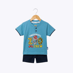 Baby Boys Preschool Zoo Crew T-Shirt & Shorts Set – Summer Outfit