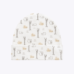 "Baby Garden" Soft Cotton Baby Cap with Animal Prints