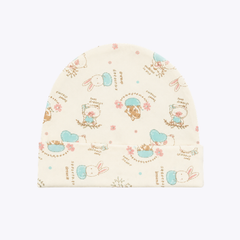 "Sweet Dreams" Baby Cap with Bunny and Chick Prints
