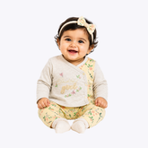 "Girl Floral" 2-Piece Baby Outfit for Girls