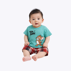 Baby Boys Tom & Jerry T-Shirt & Shorts Set – Summer Outfit