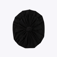"Black Bow" Elegant Baby Turban Cap
