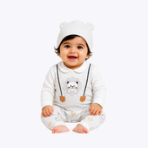 "Royal Bear" 3-Piece Baby Outfit for Girls