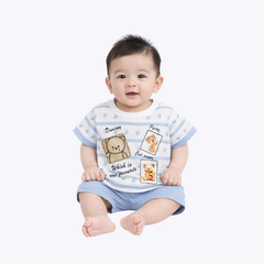 Baby Boys Printed T-Shirt & Shorts Set – Summer Outfit