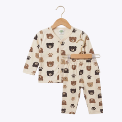 "Bear Prints Night Suit" Baby Outfit