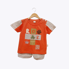 Baby Boys Printed T-Shirt & Shorts Set – Summer Outfit