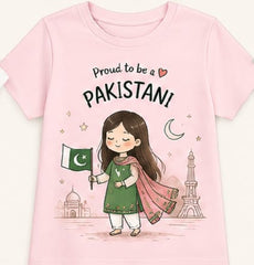 Girls Pakistan independence day T-shirt
