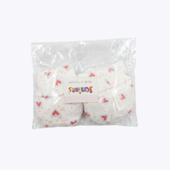 Cute Heart Print Baby Fabric Shoes