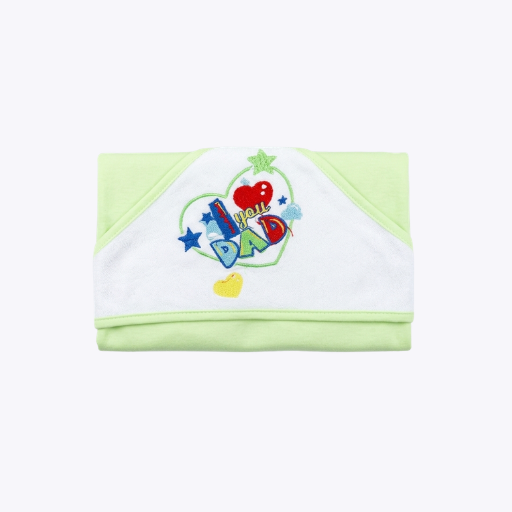 Cute Baby Wrapping Sheets - Green & White
