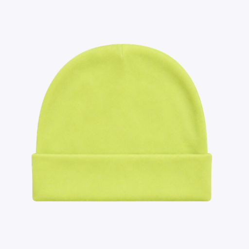 "Neon Green" Soft Cotton Baby Cap