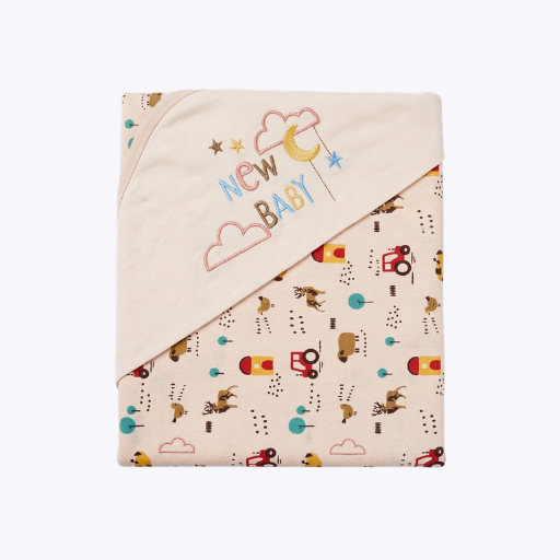 New Baby Embroidered Wrapping Sheet