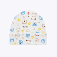 "Bear Hug" Baby Cap with Fun Animal Prints