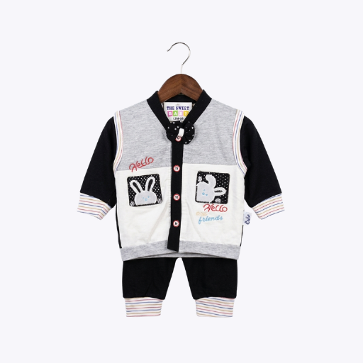 "Hello Friends" Baby Outfit for Boys