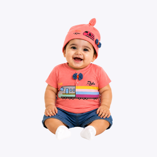 "Train Rider" Baby Outfit for Boys