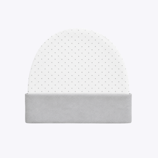 "Polka Dot Elegance" Soft Cotton Baby Cap
