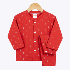 "Anchor Print Night Suit" Baby Outfit