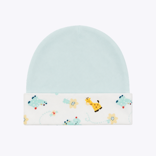 "Giraffe Friends" Baby Cap with Cute Animal Prints