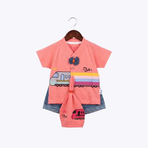 "Train Rider" Baby Outfit for Boys