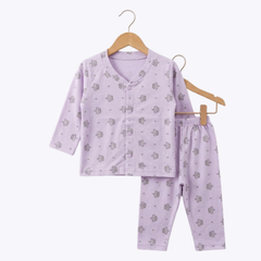 "Crown Print Night Suit" Baby Outfit