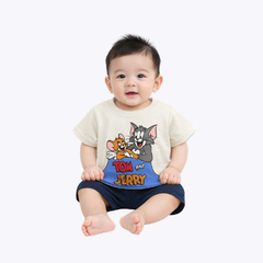 Baby Boys Tom & Jerry T-Shirt & Shorts Set – Summer Outfit
