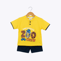 Baby Boys Preschool Zoo Crew T-Shirt & Shorts Set – Summer Outfit