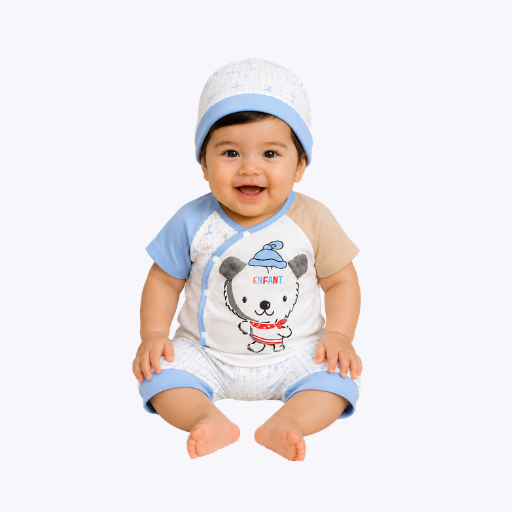 "Bear Buddy" 2-Piece Baby Outfit for Boys