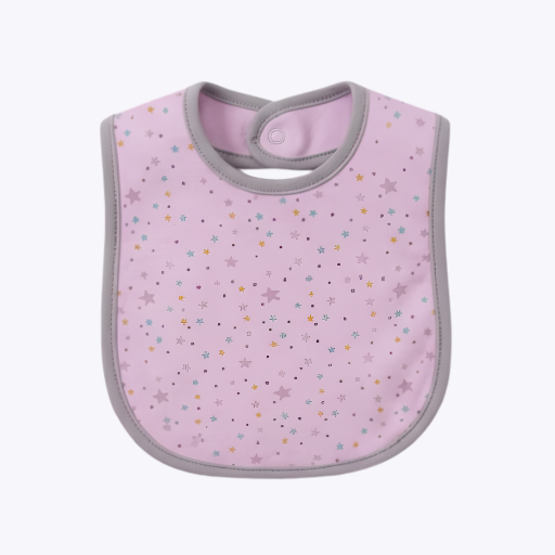 Starry Sky Baby Bib - with Colorful Stars