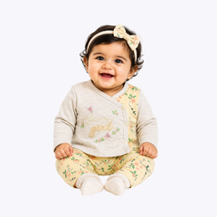 "Girl Floral" 2-Piece Baby Outfit for Girls