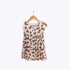 Girls Butterfly Print Frock