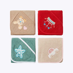 Cute Baby Hooded Towel Collection - Multi Colors