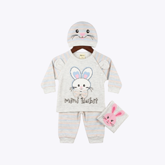 "Mini Rabbit" 3-Piece Baby Outfit for Girls