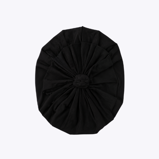"Black Bow" Elegant Baby Turban Cap