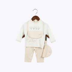 "Hello Bunny" 3-Piece Baby Outfit for Girls