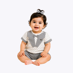 "Mini Gentleman" 2-Piece Baby Outfit for Girls