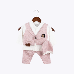 3-Piece Baby Outfit with Cap for Boys