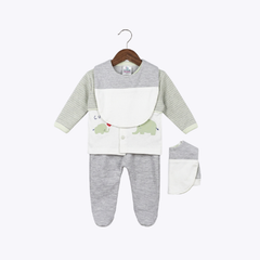 "Elephant Love" 3-Piece Baby Outfit for Girls