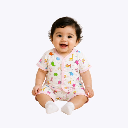 "Animal Kingdom" 3-Piece Baby Outfit for Girls