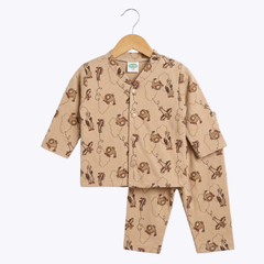 "Monkey Print Night Suit" Baby Outfit