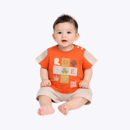 Baby Boys Printed T-Shirt & Shorts Set – Summer Outfit