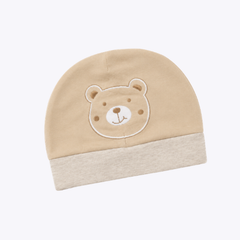 Adorable Bear Print Baby Cap
