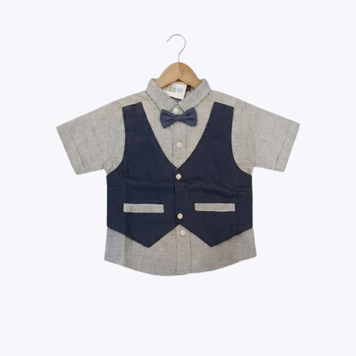 "Classic Bow Vest" Kids T-Shirt
