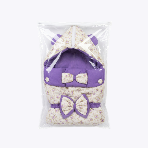 Carry Nest - Purple with Bow Details
