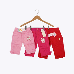 Floral Printed Girl's Shorts & Capris Set - Summer Collection