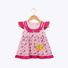 Girls Strawberry Print Frock