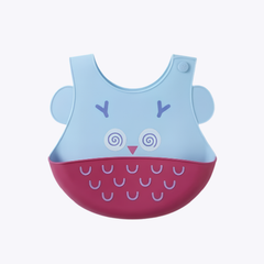 Owl Baby Bib - Colorful and Fun Feeding Accessory