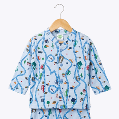 "Car and Road Night Suit" Baby Outfit