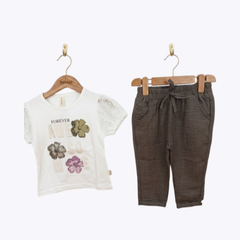 Baby Girls Forever Awesome T-Shirt & Pants Set – Casual Outfit
