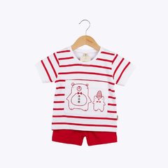 Baby Boys Striped T-Shirt & Shorts Set – Summer Outfit