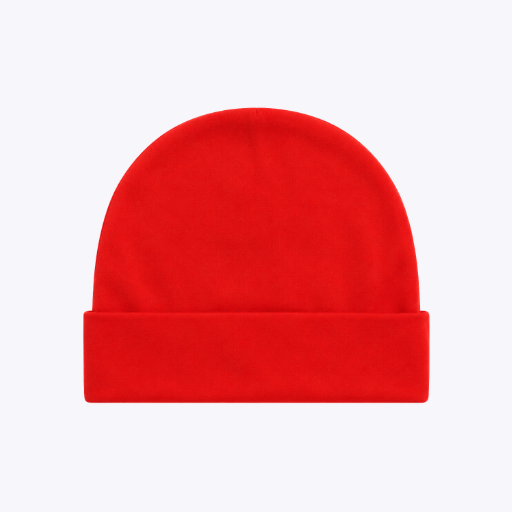 "Classic Red" Soft Cotton Baby Cap